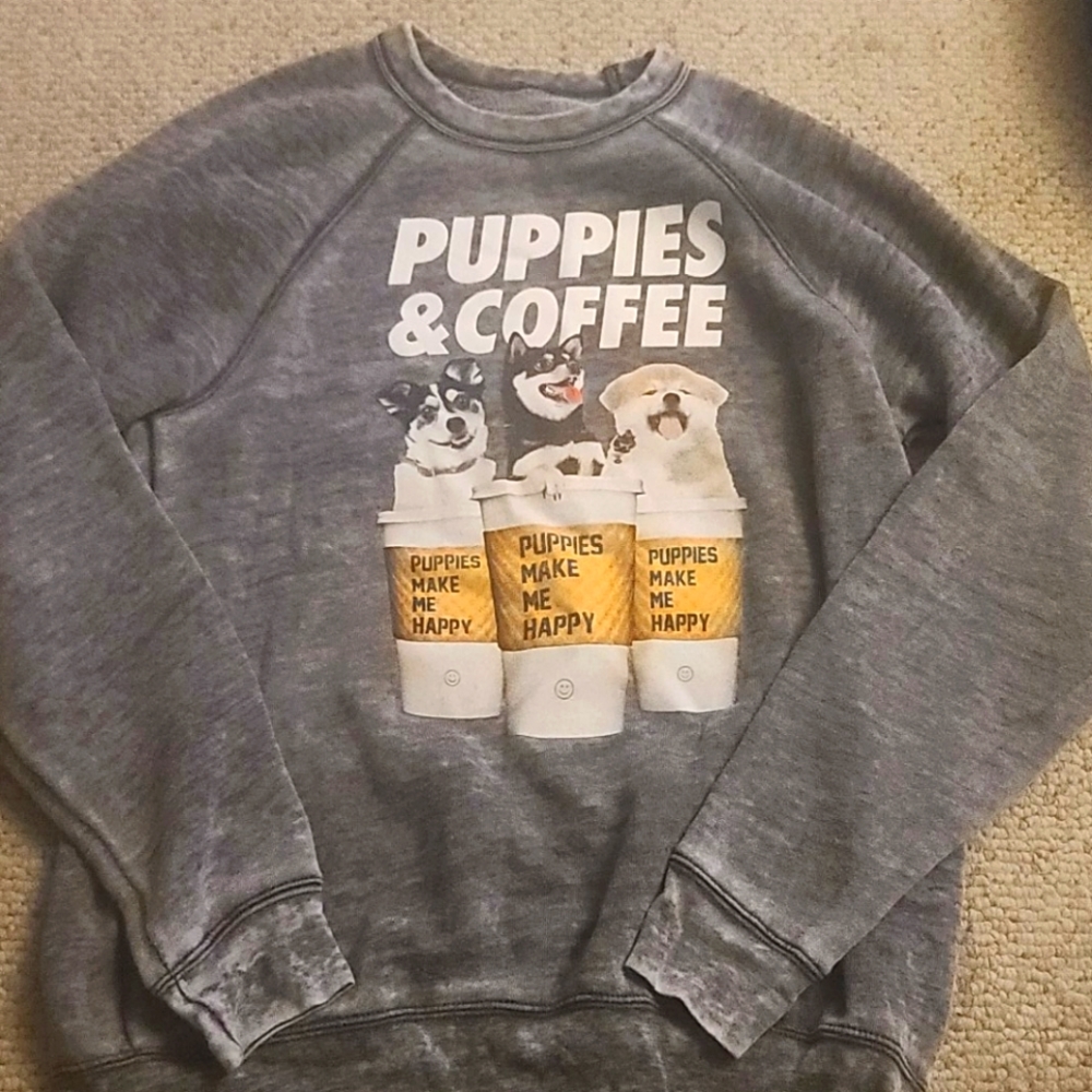 Puppies make me happy sweater
